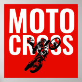 Motocross Pop sport Poster (Voorkant)