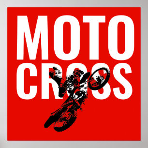 Motocross Pop sport Poster