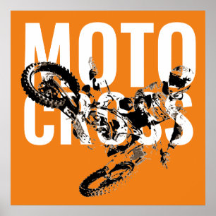Motocross Pop sport Poster