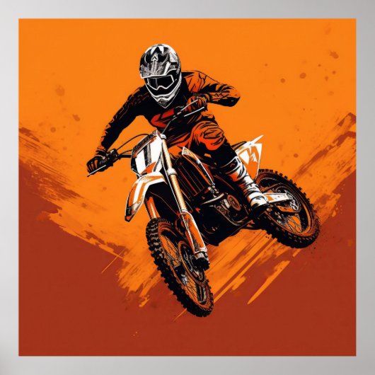 Motocross Poster (Voorkant)