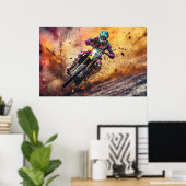 Motocross Poster (Thuiskantoor)