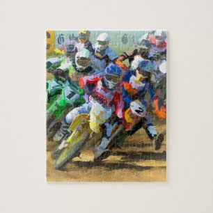 Motocross Race Graphic Art Legpuzzel