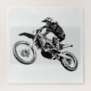 Motocross raceontwerp legpuzzel