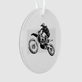 Motocross racer Design Ornament (voorkant)