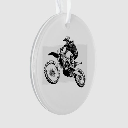Motocross racer Design Ornament (voorkant)