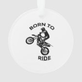 Motocross racer Design Ornament (achterkant)