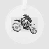 Motocross racer Design Ornament (voorkant)