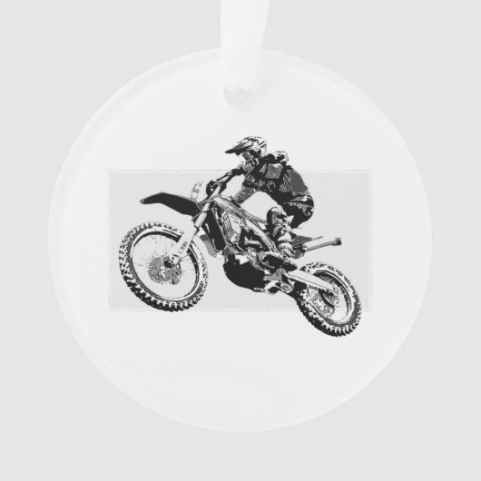 Motocross racer Design Ornament (voorkant)