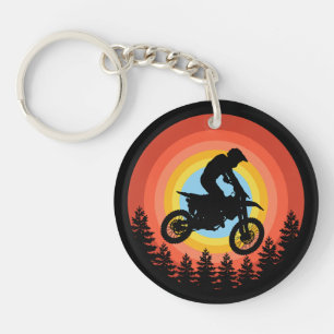 MOTOCROSS RACER VINTAGE ZONSONDERGANG SLEUTELHANGER