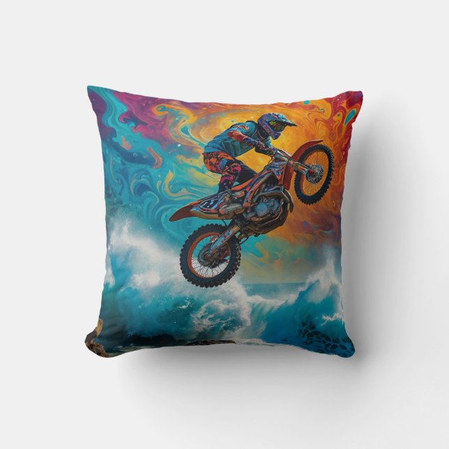 Motocross Racers Kust Evenement Kussen (Voorkant)
