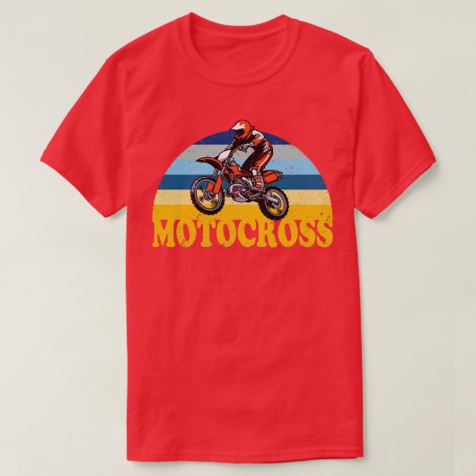 Motocross Racing Biker T-shirt (Design voorkant)