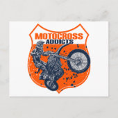 Motocross racing briefkaart (Voorkant)