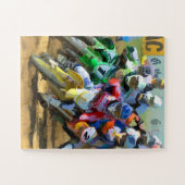 Motocross Racing Digital Art Legpuzzel (Horizontaal)