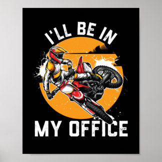 Motocross Racing Gift for Men MTX Dirt Bike Poster