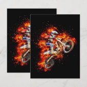 Motocross racing kaart (Voorkant / Achterkant)