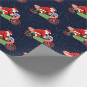 Motocross Racing Kerstmis Cadeaupapier (Hoek)