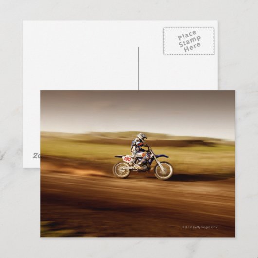 Motocross Rider 2 Briefkaart (Voorkant / Achterkant)