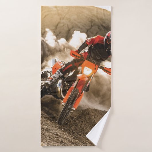 Motocross Rider Badhanddoek (Badhanddoek)