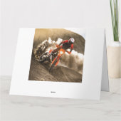 Motocross Rider Bedankkaart (Achterkant)