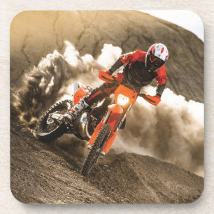 Motocross Rider Bier Onderzetter