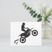Motocross Rider Briefkaart (Staand voorkant)