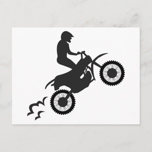 Motocross Rider Briefkaart (Voorkant)