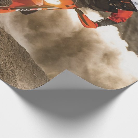 Motocross Rider Cadeaupapier (Hoek)