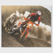 Motocross Rider Cadeaupapier (Vlak)