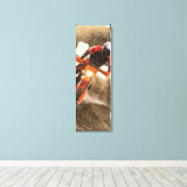 Motocross Rider Canvas Afdruk (Insitu (Houten vloer))