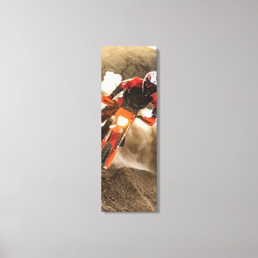 Motocross Rider Canvas Afdruk (Voorkant)