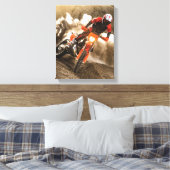 Motocross Rider Canvas Afdruk (Insitu (Slaapkamer))