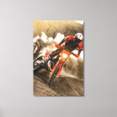 Motocross Rider Canvas Afdruk (Voorkant)
