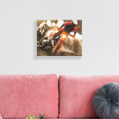 Motocross Rider Canvas Afdruk (Insitu (Woonkamer))
