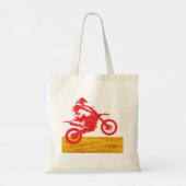Motocross Rider Canvas tas (Achterkant)