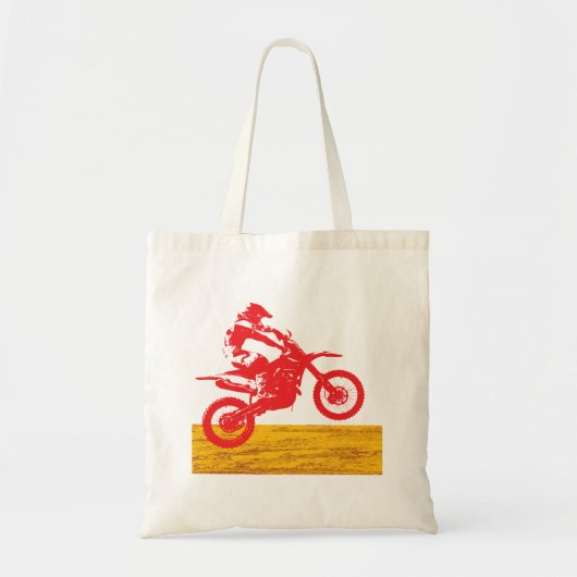 Motocross Rider Canvas tas (Voorkant)