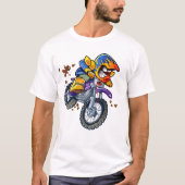 Motocross Rider Cartoon | Sport T-shirt (Voorkant)