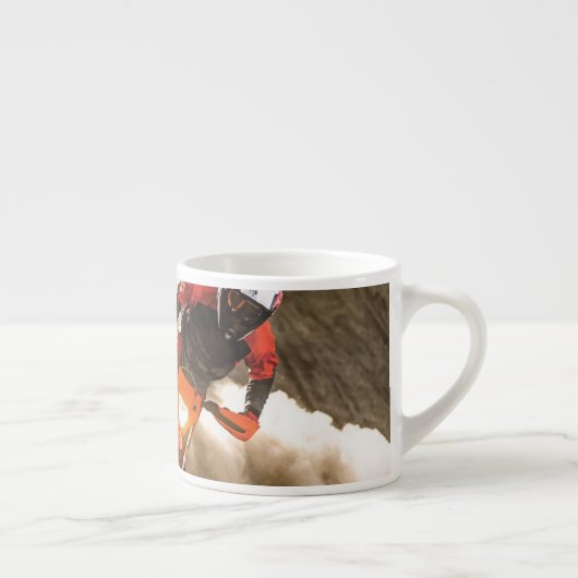 Motocross Rider Espresso Kop (Rechts)