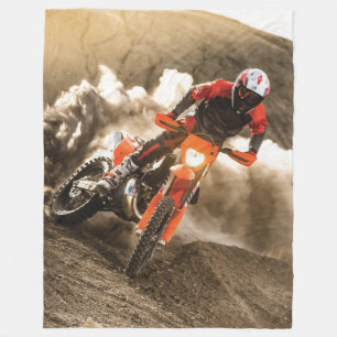 Motocross Rider Fleece Deken