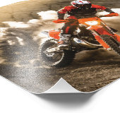 Motocross Rider Foto Afdruk (Hoek)