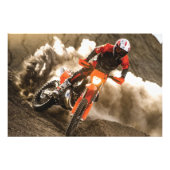 Motocross Rider Foto Afdruk (Voorkant)