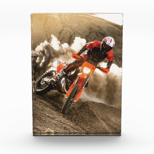 Motocross Rider Fotoblokken (Voorkant)