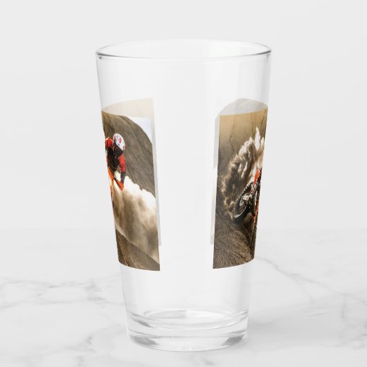 Motocross Rider Glas (Rechts)