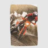 Motocross Rider Golfhanddoek (Voorkant)