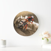 Motocross Rider Grote Klok (Huis)