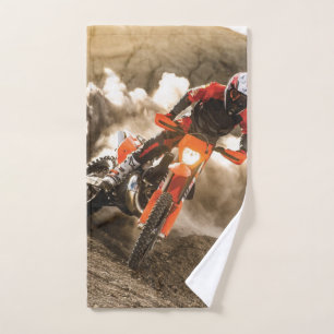 Motocross Rider Handdoek