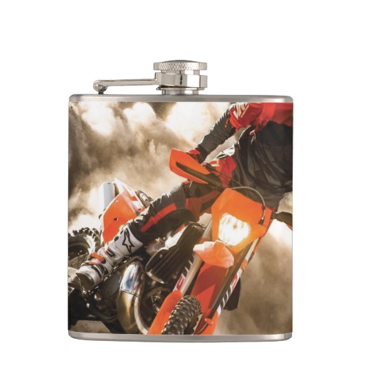 Motocross Rider Heupfles (Voorkant)