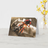 Motocross Rider Kaart (Gele Bloem)