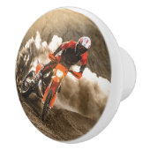 Motocross Rider Keramische Knop (Rechts)