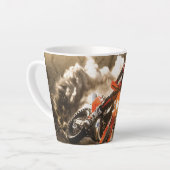 Motocross Rider Latte Mok (Linkerhoek)