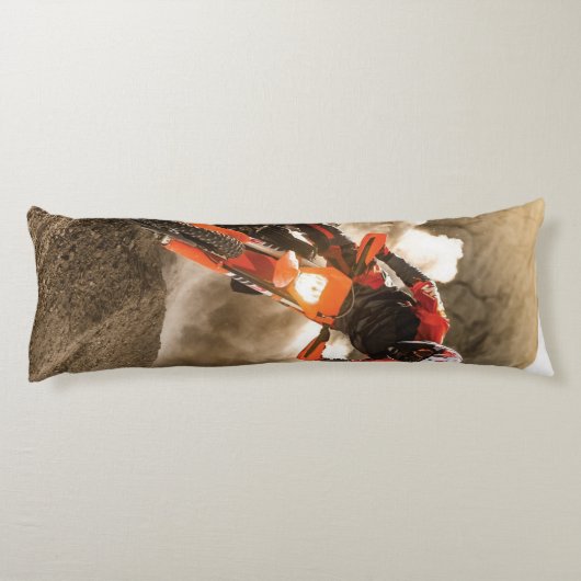 Motocross Rider Lichaamskussen (Achterkant)